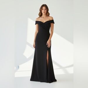 💥Elegant Black Evening Gown